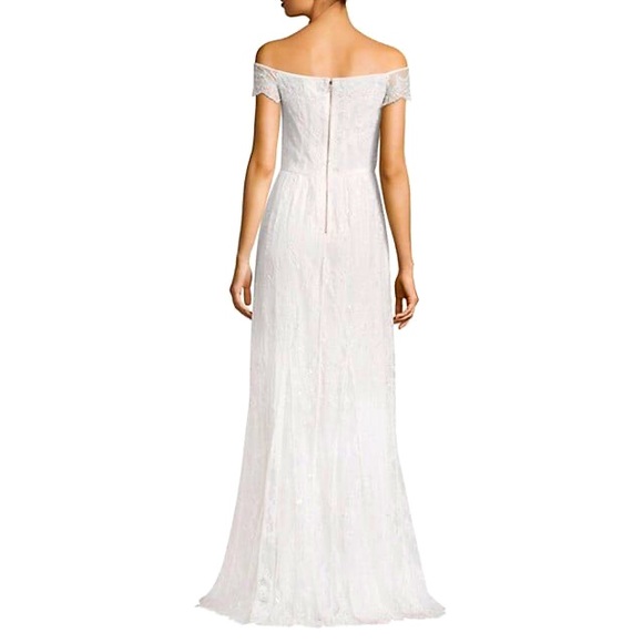 🆕🏷 ALICE + OLIVIA Lace Long Maxi Dress Gown Sz 4 - Picture 6 of 7